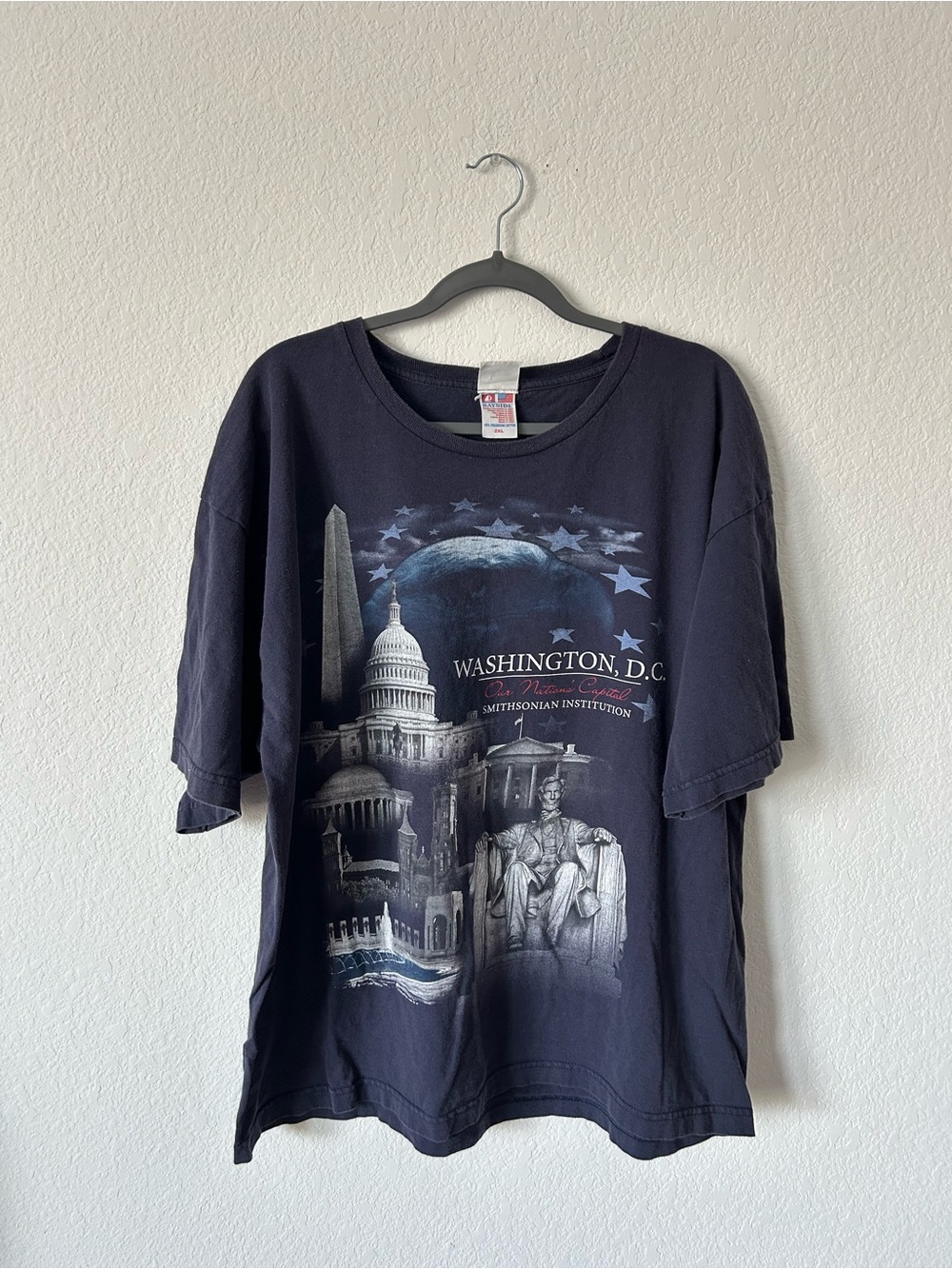 Vintage 90s Smithsonian Institution Washington DC Graphic Tee 2XL Bayside USA
